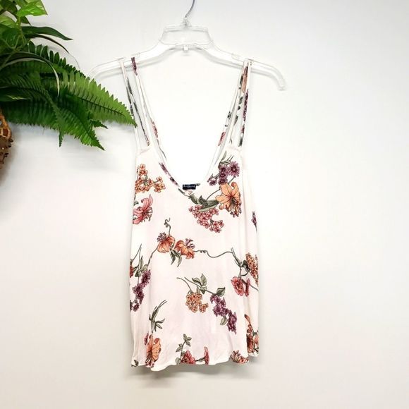 Brandy Melville Tops - Brandy Melville Strappy FloralTank